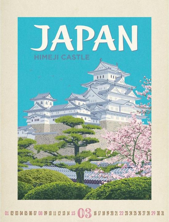 Produktbild Travel Time - Reise-Plakate Kalender 2026