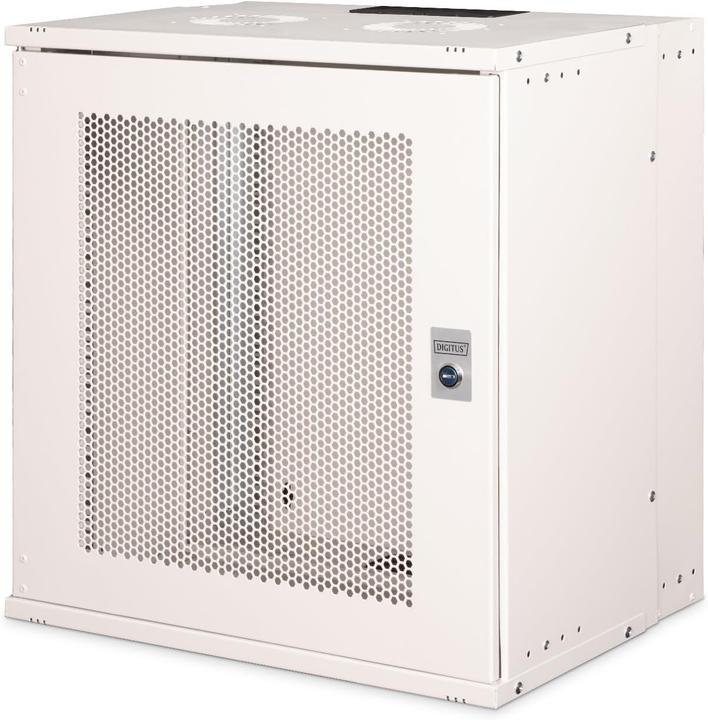 Digitus 19" 12HE Wandgehäuse, SOHO PRO perforierte Tür, 595 x 540 x 400 mm, grau (12 HE, 19 Zoll Rack)