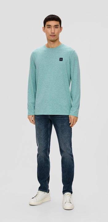 Produktbild s.Oliver T-Shirt Meliertes Langarmshirt (L)