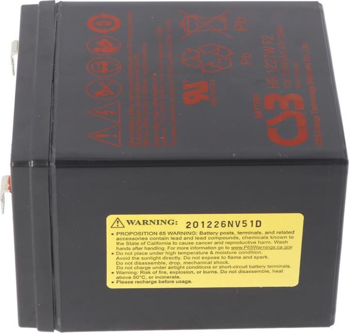 Produktbild CSB HR1227WF2 12 Volt AGM Bleiakku 2,25Ah 27Wh 90x70x106mm Faston 6,3mm Hochstromfest (12V)