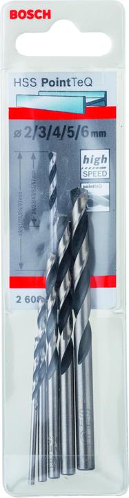 Produktbild Bosch Professional Zubehör HSS-Spiralbohrer-Set PointTeQ, 5-tlg., 2–6 mm (2 mm, 3 mm, 4 mm, 5 mm, 6 mm)