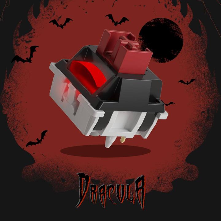 Produktbild Akko Dracula Switch, mechanisch, 5-Pin, linear, MX-Stem, 35g - 45 Stück