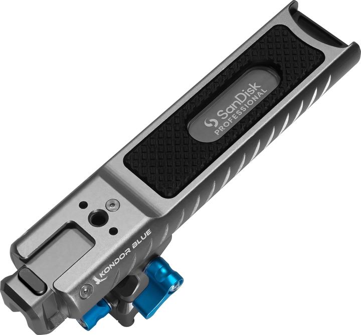 Actual product image Kondor Blue Pro-Blade SSD Handle For SanDisk USB-C Recording