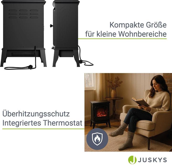Image du produit Juskys Elektrokamin