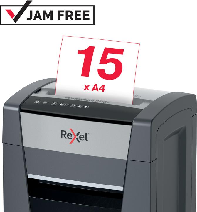 Immagine prodotto Rexel Distruggidocumenti Momentum P515+, 2 particelle da 15 mm (Microtaglio)