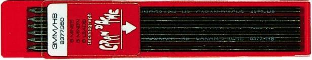 Produktbild Caran d'Ache Technograph-Minen (Ersatzmine, Schwarz, 3 mm)