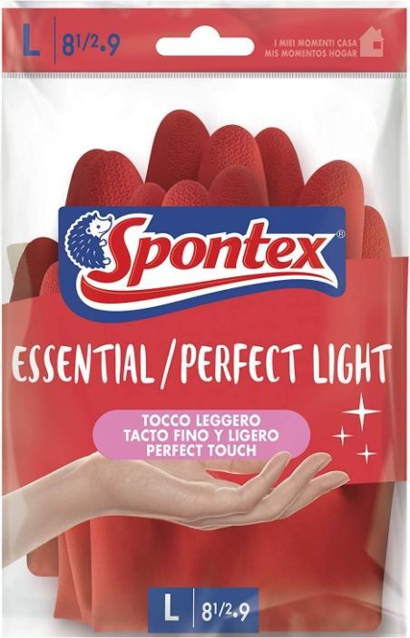 Actual product image Spontex Latex Gloves Perfect Light L (L)