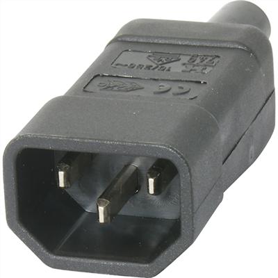 Actual product image Kaiser 749/sw IEC connector 749 Plug, straight Total number of poles: 2 + P