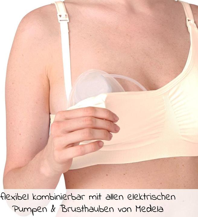 Actual product image Medela 3-in-1 nursing and pumping bra - Chai - (XL)