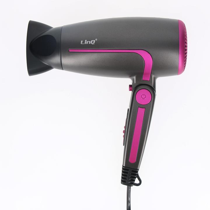 Immagine prodotto LinQ Mini asciugacapelli da viaggio 2000 W (2000 W)
