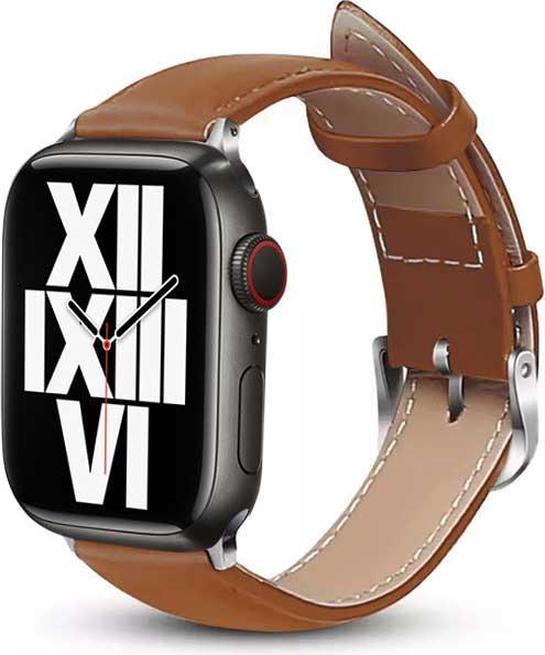 Actual product image Crong Noble strap - genuine leather strap for the Apple Watch 42 (Cowhide, 3, 4, 9, Extremist, Apple Watch Series 1)