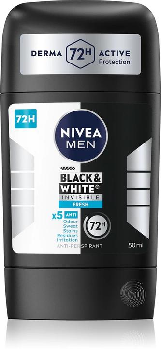 Produktbild NIVEA Solid antiperspirantack & White Invisible Fresh 50 ml (Stick)