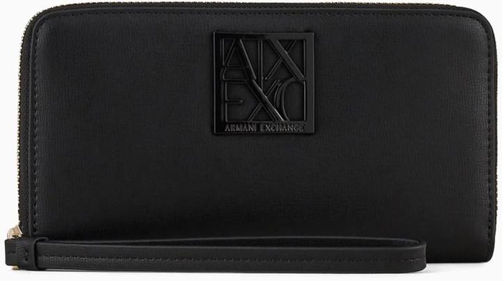 Actual product image Armani Exchange Damestas Logo Plated Around Bi-Fold Wallet