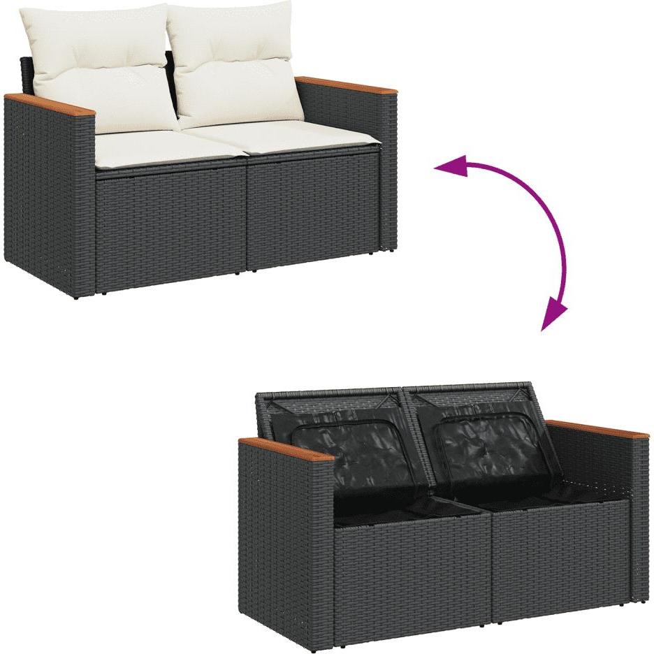 VidaXL, Gartenlounge, 10-tlg. Garten-Lounge-Set mit Kissen