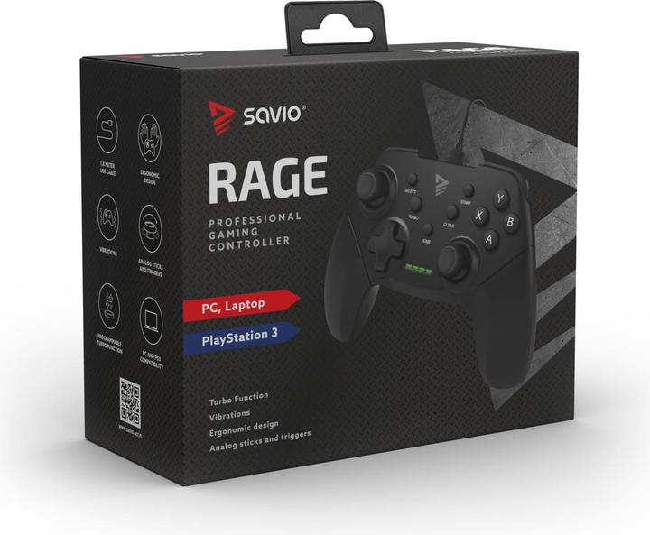 Actual product image Savio Rage PC/PS3 WIRED Gameplay (PC, PS3)