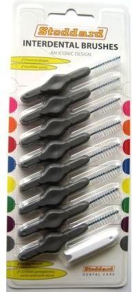 Stoddard ICON Soft Interdental Brushes X Large 9mm Gray - Pack of 8 (8 x, 9 mm)