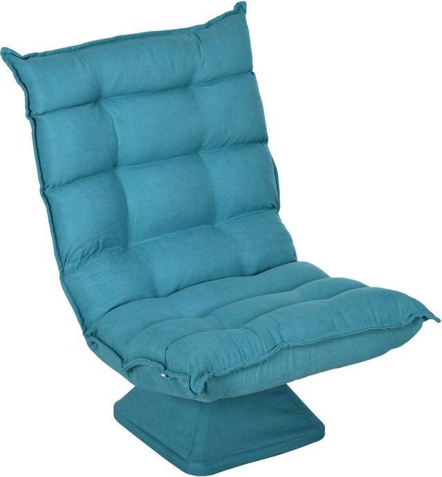 Actual product image Swisshandel24 Floor chair Floor sofa with adjustable backrest, swivelling meditation chair with base, upholstered