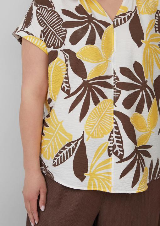 Produktbild S.Oliver Bluse Strukturierte Bluse mit Raff-Details (46)