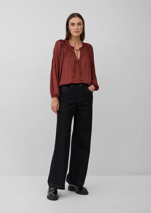 Immagine prodotto s.Oliver Bluse Fliessende Satinbluse mit Rüschen (34)