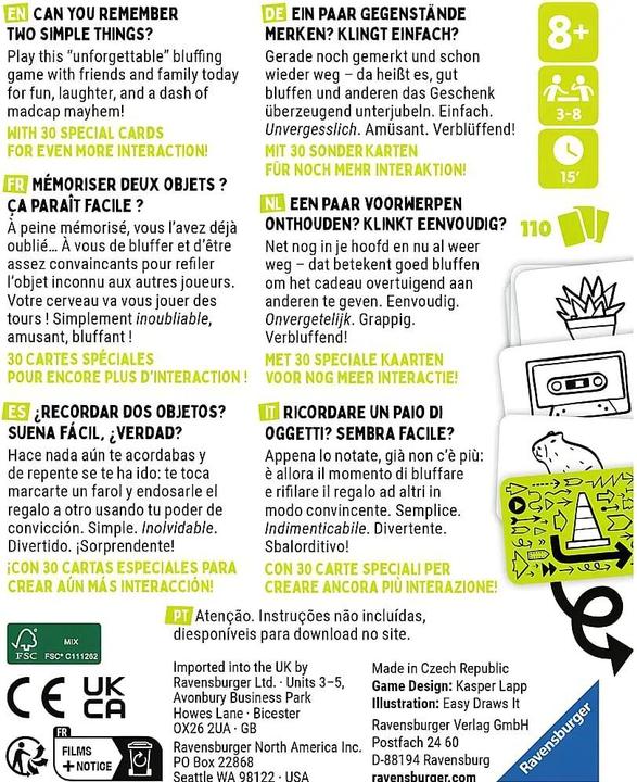 Actual product image Ravensburger That's not a hat - Pop Culture (Dutch, English, French, German, Italian, Portuguese, Spanish, 3 - 8 Players)