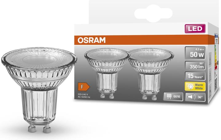 Produktbild Osram Led Star Par16 (GU10, 4.30 W, 350 lm, 2 x, F)