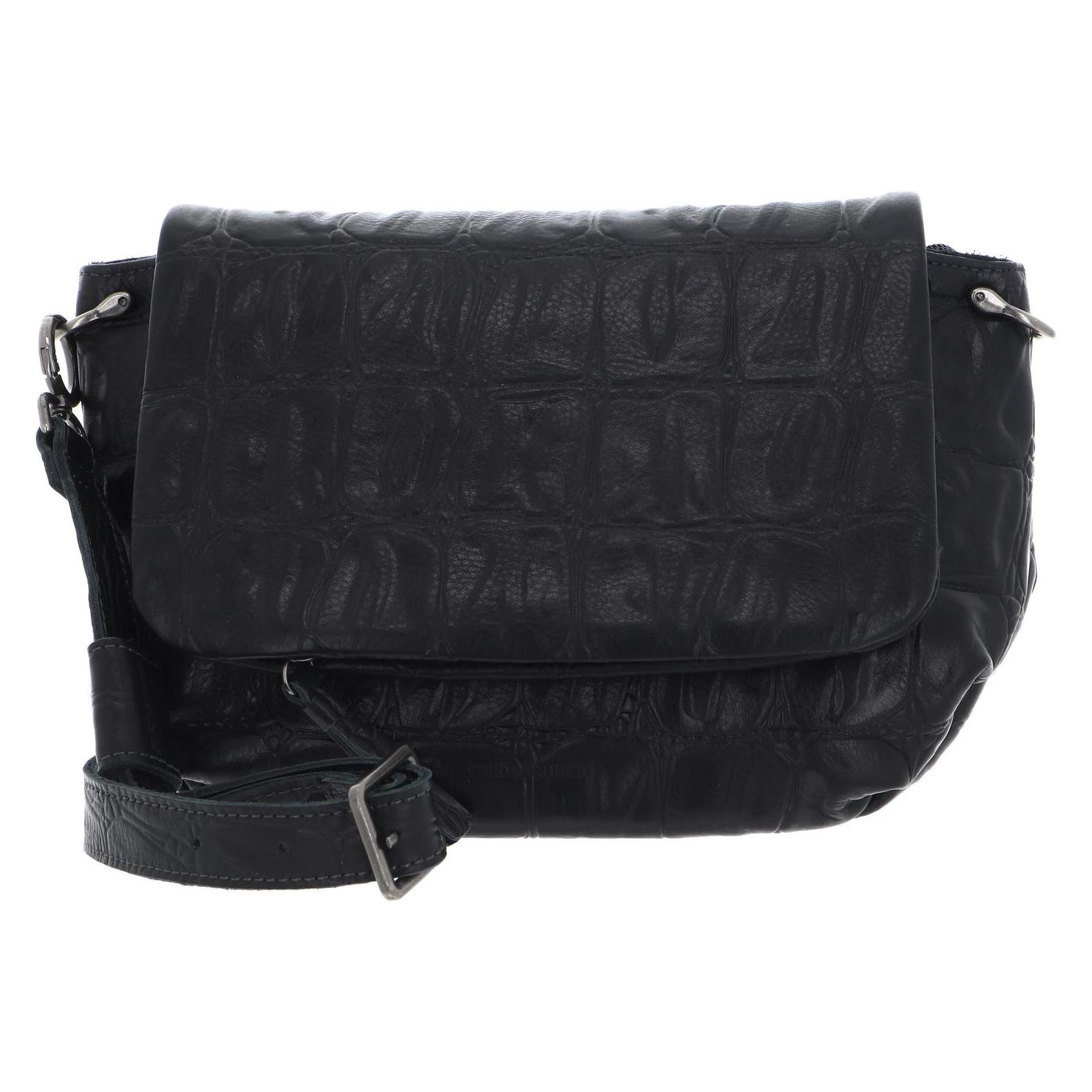 FredsBruder, Damen, Handtasche, Crolinchen Flap Bag, Schwarz