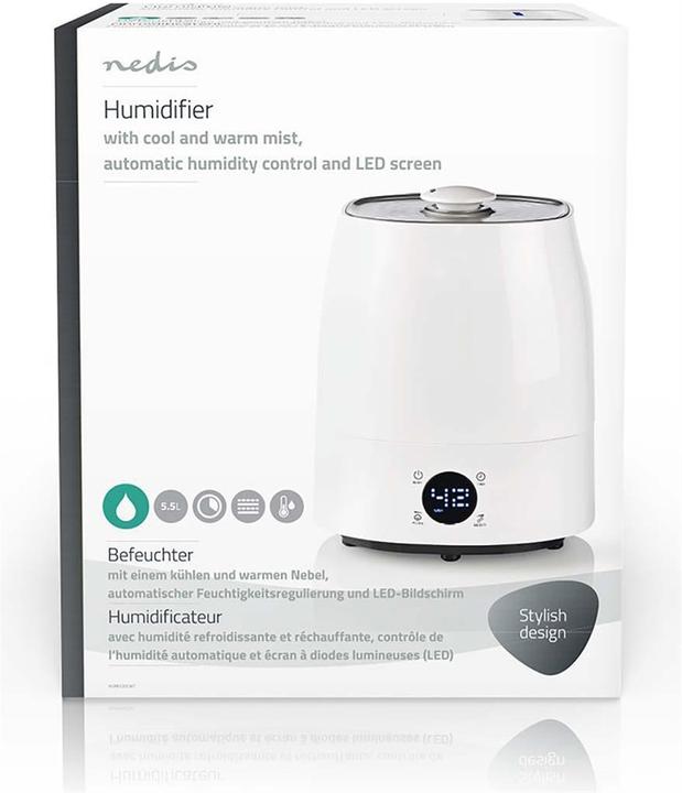 Actual product image Nedis Humidifier LB 5 - silver / black (50 m²)