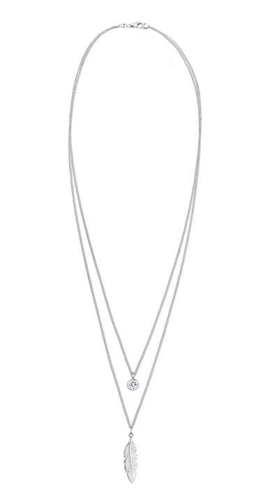 Produktbild Elli Feder, Boho (925er Sterling Silber, Glaskristall, 45 - 55 cm)