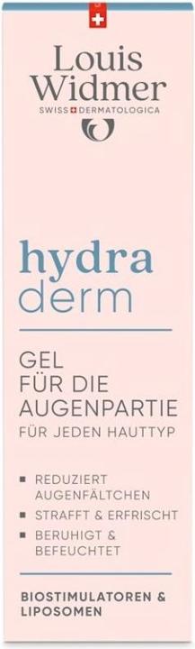 Immagine prodotto Widmer Louis Hydraderm Gel für die Augenpartie ohne Parfum 15 ml (Gel per la cura degli occhi, 15 ml, Giorno + Notte)