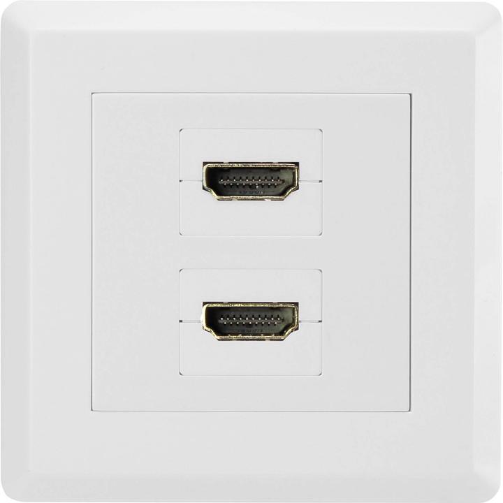 Immagine prodotto Renkforce Scatola di derivazione HDMI da parete a 2 porte con montaggio a filo e cavo (HDMI)