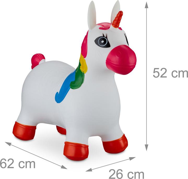 Actual product image Relaxdays Hüpftier Einhorn