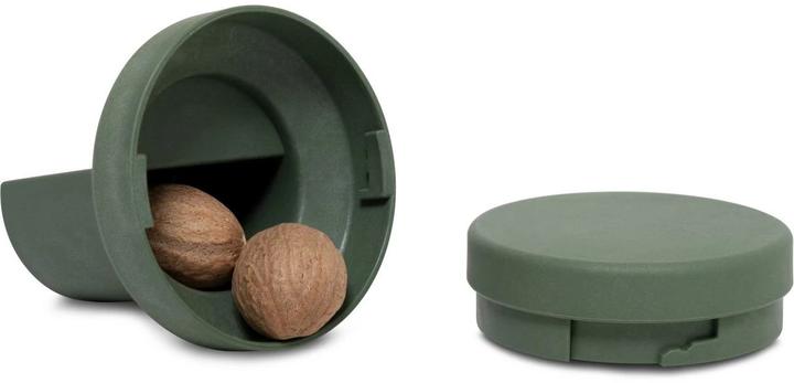 Actual product image Crush Grind Nutmeg Mill Billund 7.6 cm, Dark Green (Nut)
