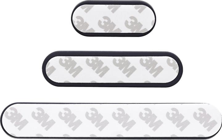 Produktbild InLine ® Kabelmanager-Set, 3-, 5-, 7-fach, selbstklebend, schwarz (12.60 mm, 3 Stk.)