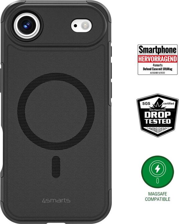 Produktbild 4smarts Defend, Rand, Apple, iPhone 17 Air, 16,8 cm (6.6"), Schwarz (Apple iPhone 17)
