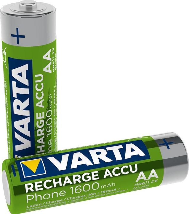 Produktbild Varta Recharge Accu Phone (2 Stk., AA, 1600 mAh)
