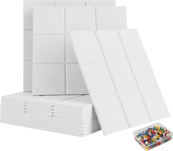 Produktbild Relaxdays 12x Filzpinnwand (Pinnwand, 30 x 10 cm)