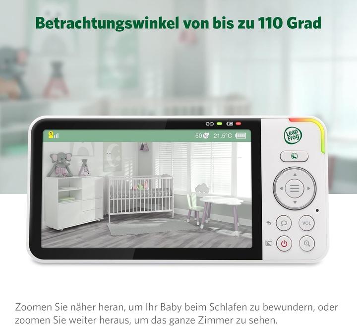Produktbild Leapfrog Babyfon mit Kamera, 720p HD-Display, App, WLAN, Temperatur- und Feuchtigkeitssensor (Babyphone mit Kamera, 300 m)