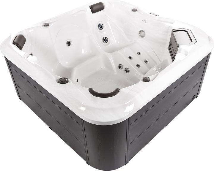 Actual product image Beliani Whirlpool Outdoor white with LED square 210 x 210 cm TULAROSA (6 pers.)