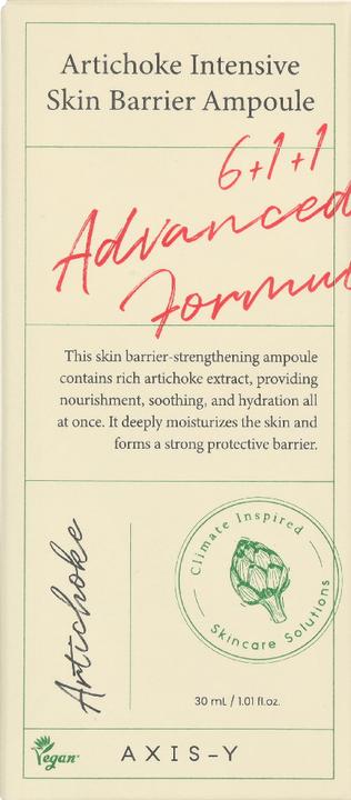 Actual product image Axis-Y Artichoke Intensive Skin Barrier Ampoule Moisturising Serum In Artichoke Ampoule 30Ml (30 ml)