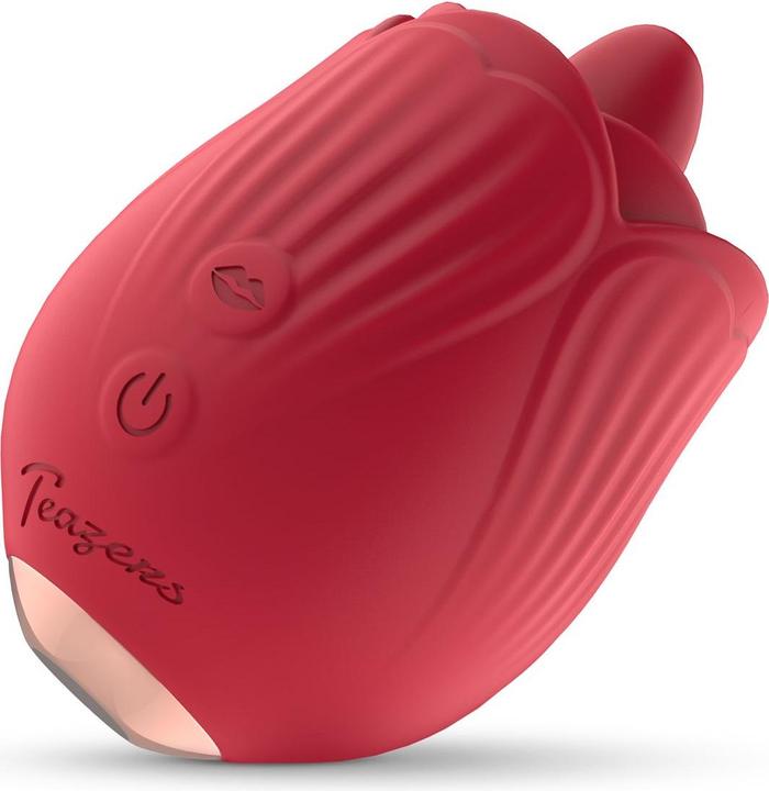 Actual product image Teazers Rose Vibrator - Licking and Vibrating