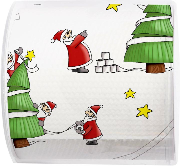 Produktbild Paper + Design Toilettenpapier Santa so busy 1 Roll, 200 Blatt