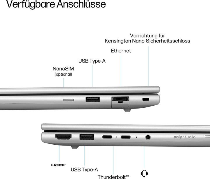 Image du produit HP EliteBook 6 G1i AI PC (16", 512 Go, 16 Go, DE, Intel Core Ultra 7 255U)