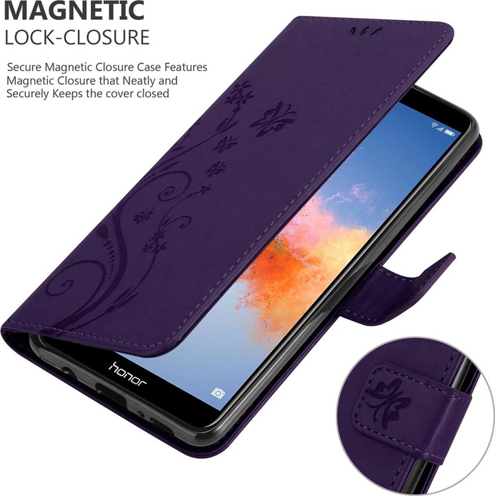 Actual product image Cadorabo Flower Book Cover (Honor 7X)