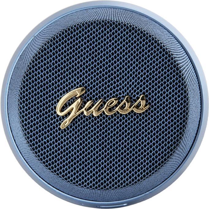 Actual product image Guess głośnik Bluetooth GUWSC3ALSMB Speaker Stand niebieski/blue Magnetic Script Metal (12 h, Electrical connection)