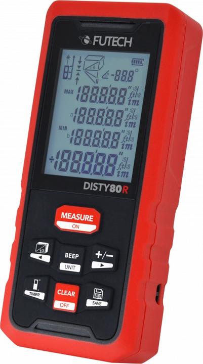 Actual product image Futech Laser rangefinder DISTY 80 RED 0.05 b.80m Â± 2mm IP 54 (80 m)