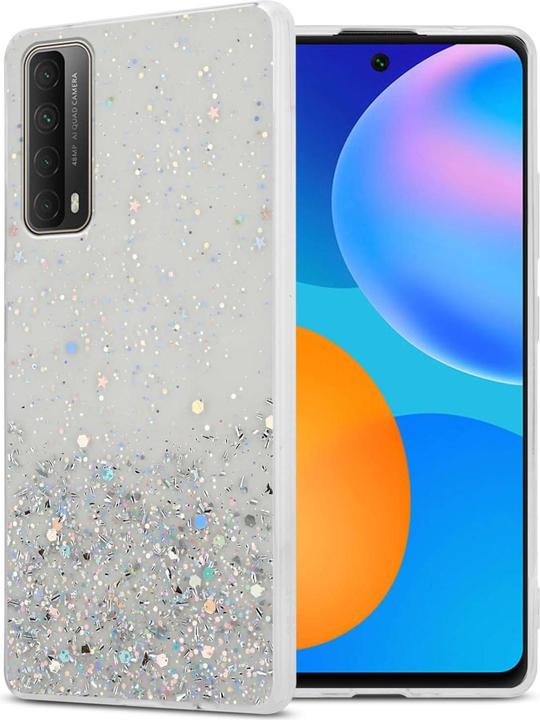 Transparent with glitter