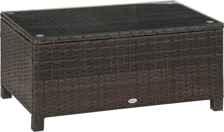 Produktbild Outsunny Rattan Beistelltisch
