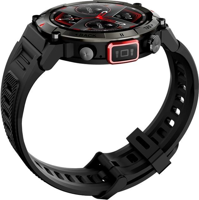 Actual product image Giewont Veltori VT140-1 Smartwatch, schwarzes Silikonarmband