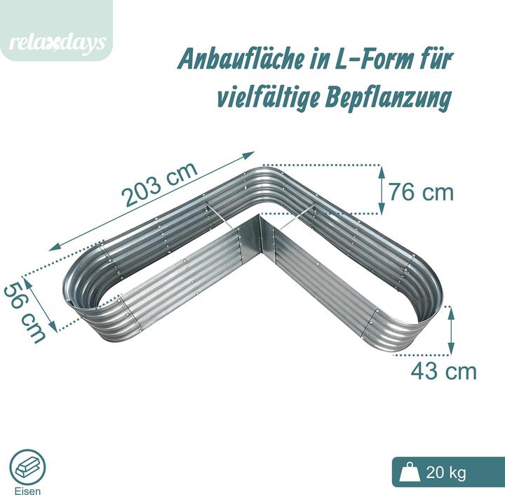 Produktbild Relaxdays Hochbeet