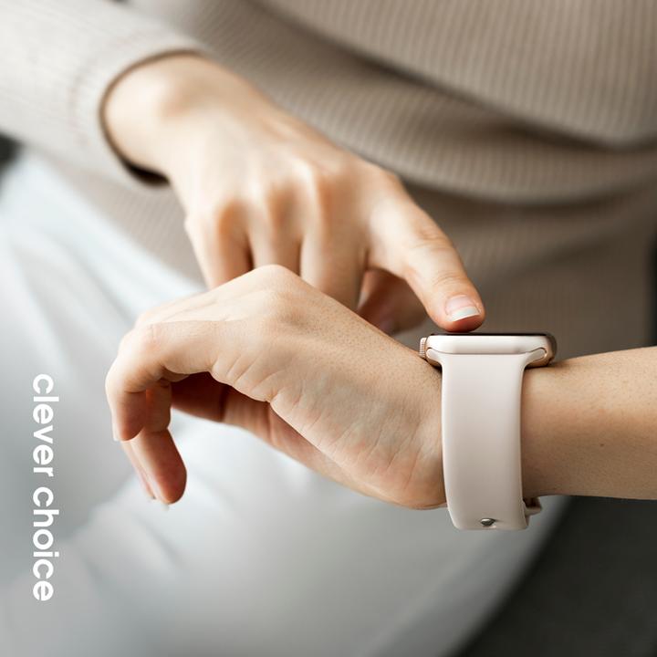 Actual product image Crong Liquid - Apple Watch Armband 38/40/41mm (Stein ohne) (Liquid silicone)